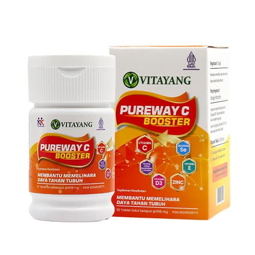 Vitayang Pureway-C Suplemen Vitamin C aman untuk lambung - gambar 1