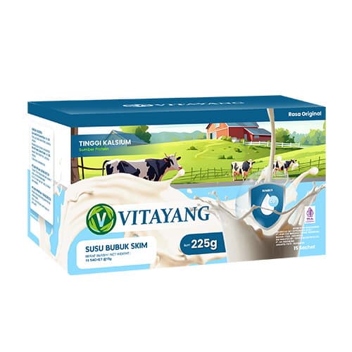 Vitayang Susu Skim Colostrum Omega 3 Prebiotik alami - gambar 1