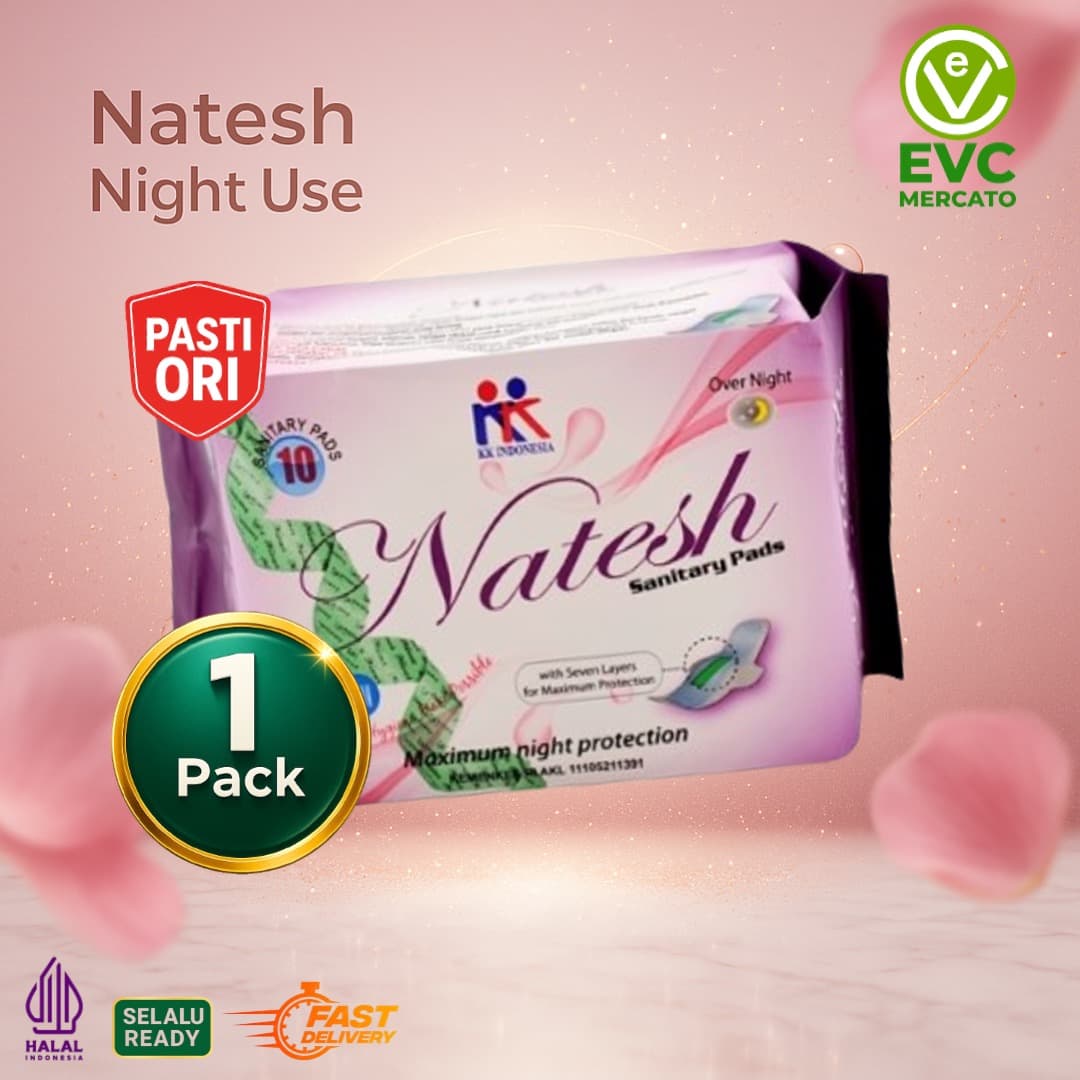 Natesh Night Pembalut Malam 29 cm - gambar 1